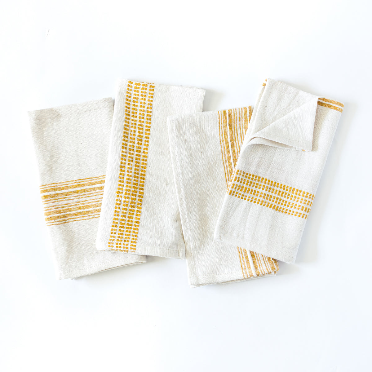 Aden Napkins, Natural / Gold - set of 4