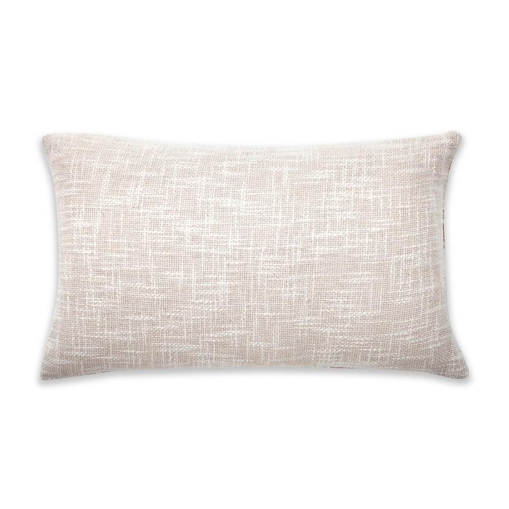 Checkered Block Printed Pillow - Indigo