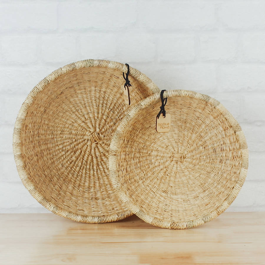 Bolga Baskets - Tray Basket Natural Palette